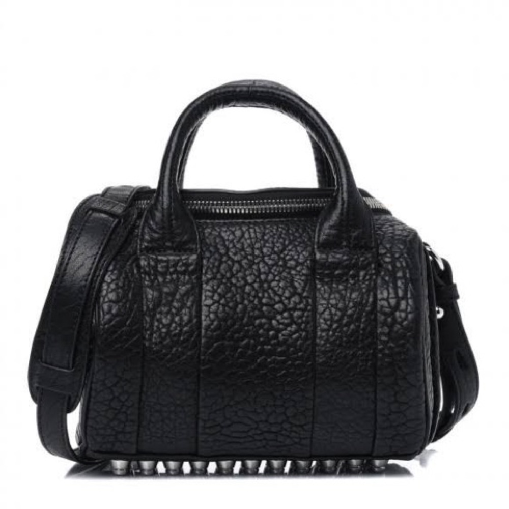 Alexander Wang Small Rockie: pebbled black with black hardware